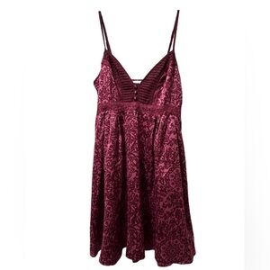 DKNY Purple Patterned Dress